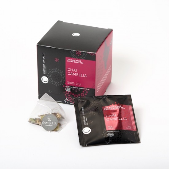 Chai Camellia biologique (boîte de 10 sachets enveloppes)